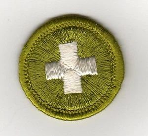 Insignia de mérito de seguridad (borde verde) tipo G, parte posterior de tela (1961-68), ¡como nueva! - Imagen 1 de 1