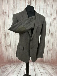 IRVINE Himalaya Tweed Brown Jacket Blazer Wool Men's 42” Elbow Patches J Philipp - Picture 1 of 24