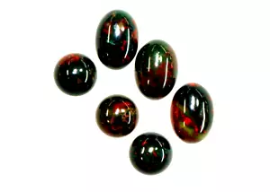 Natural Super Fine Bloodstone - Round & Oval Cabochon - Australia - AAAA Grade - Picture 1 of 1