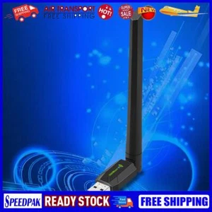 650Mbps USB WiFi Adapter Black Dual Band 2.4G 5Ghz for Windows XP/7/8/8.1/10/11 - Picture 1 of 11