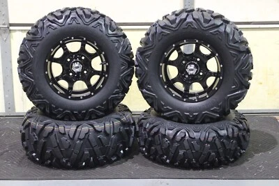 KIT DE NEUMÁTICO Y RUEDA NEGRA COBRA SUZUKI KING QUAD 750 25" QUADKING ATV IRS1CA BIGGHORN Foto 1 de 4