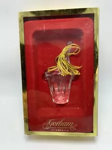 Gorham Lead Crystal Christmas Tree Ornament with box! - Picture 1 of 2