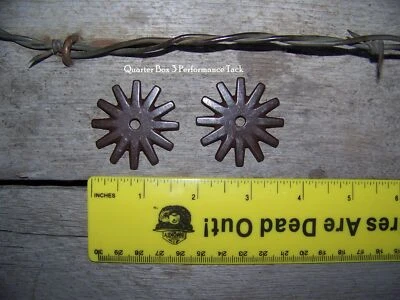 Rowels - 12 Point -Star (1 5/8") with Cotter and Pins (Antique) - Image 1 of 2