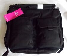 Vera Bradley BLACK Utility Cotton Bucket Crossbody shoulder bag NWT $75