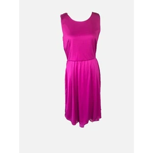 Shelby & Palmer Women Pink Scoop Neck Sleeveless Lined Pleated Dress Size 12 New - Picture 1 of 7