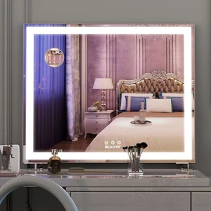Vanity Mirror with Lights, Hollywood Mirror Lighted Makeup Mirror with Smart But - Picture 1 of 8