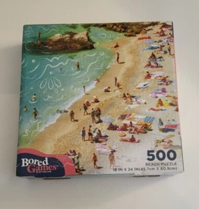 500 Piece Jigsaw Puzzle Beautiful Beach Puzzle - New 18"x24" Free Shipping! - Picture 1 of 2