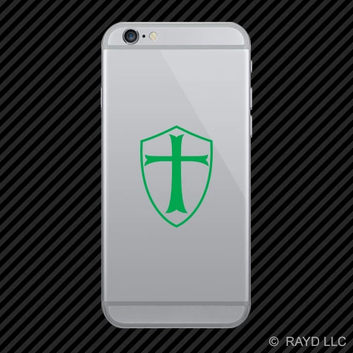 (2x) Pegatina para teléfono celular escudo caballero móvil muchos colores Foto 1 de 1