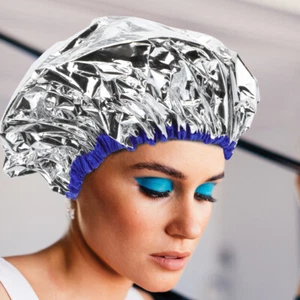 3 Pcs Deep Conditioning Hair Useful Processing Caps Tin Foil Hat Dye Coloring - Picture 1 of 12