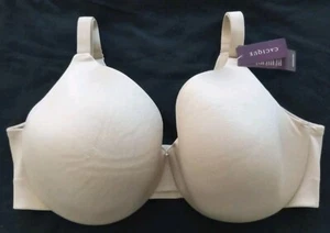 Sujetador Cacique 42 DD NUEVO CON ETIQUETAS Beige Espalda Alisador Cobertura Completa - Imagen 1 de 9