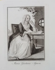 AGNESI MARIA GAETANA. Milanese, matematica. Battelli e Fanfani nel 1815 - 1816. - Picture 1 of 1