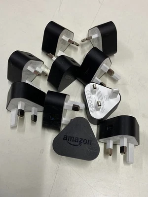 LOT OF 10 Amazon Fire Stick Plug Power Adapter, Kindle / 5.0V / 1.0A Black - Image 1 of 4