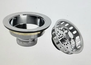 Glacier Bay Cast Brass Kitchen Sink Strainer - Stainless steel with chrome finis - Picture 1 of 1