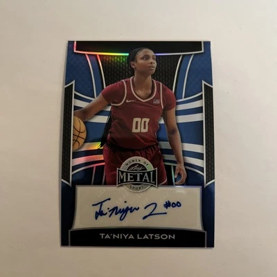 2025 Leaf 金属女式运动 Ta'Niya Latson 亲笔签名 #2/2 — 第 1/4 张图片