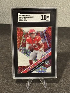 2020 Panini Mosaic WW1 Patrick Mahomes II Will To Win Mosaic Prizm SGC 10 - Bild 1 von 2