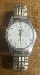 Vintage Lucerne Herrenuhr Diamond Tooled Swiss Made Antimagnetic läuft läuft - Bild 1 von 9
