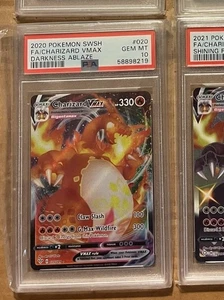 2020 Pokemon Sword & Shield Darkness Ablaze #020 Full Art / Charizard VMAX PSA 10 - Bild 1 von 2