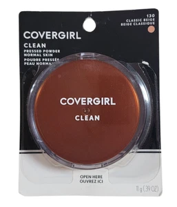 COVERGIRL CLEAN PRESSED POWDER 130 CLASSIC BEIGE ORIGINAL TALC - Picture 1 of 2