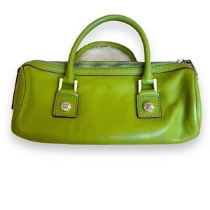 Vintage Michael Kors Barrel Bag 2000s Y2K Top Handle Leder kleine Handtasche Umhängetasche - Bild 1 von 13