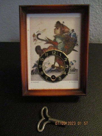 Vintage B Hummel ARS Sacra Wall Hanging Clock (West Germany) WORKS Cover