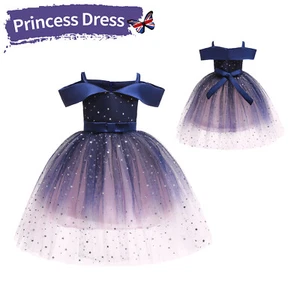 Girls Kids Princess Tutu Dress Sequins Bowknot Birthday Party Prom Dresses Gifts - Picture 1 of 14