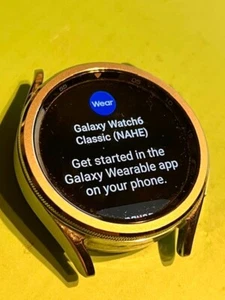SAMSUNG GALAXY WATCH 6 CLASSIC 43MM BLUETOOTH SMARTWATCH SM-R950 STAINLESS READ! - Zdjęcie 1 z 8