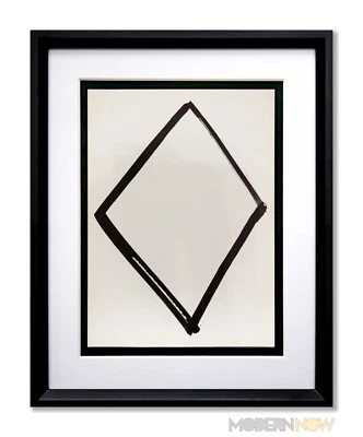 Ellsworth KELLY LIMITED Ed. Litografía ORIGINAL Diamond Form 1964 con marco personalizado Foto 1 de 4
