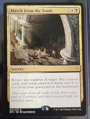 MTG March from the Tomb Battle for Zendikar 214/274 Regular Rare - Image 1 of 2