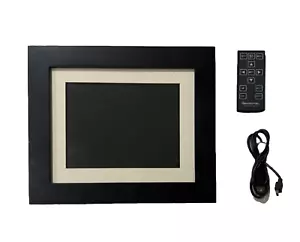 Pandigital LCD Digital Photo Frame 8 in w 2 Wood Frame 256 MB Remote PI8004W01B - Picture 1 of 17