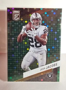 2023 Panini Donruss Elite Josh Jacobs Green Disco #58 Las Vegas Raiders 