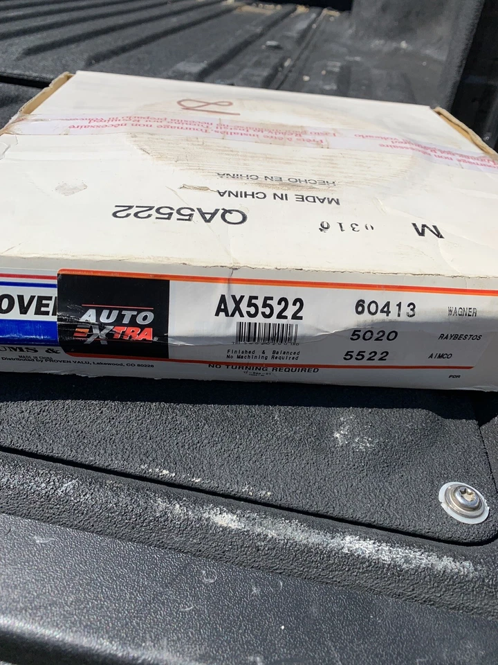 Front Brake Rotor For Chevy Blazer S10 Jimmy Sonoma 1980 - 1991 - Image 1 of 1