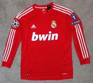 Real Madrid 2011/12 Away Ronaldo 7 Retro Rare Red Jersey Shirt LS Slim Fit XL - Picture 1 of 15