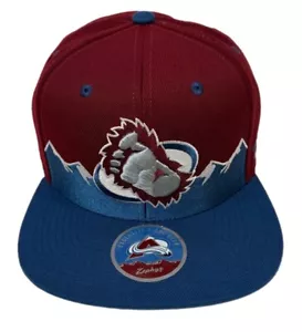 Zephyr NHL Colorado Avalanche SELTEN "Foot-Hills" Flat Bill SnapBack Mütze BRANDNEU MIT ETIKETT - Bild 1 von 5