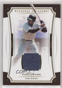 2017 Panini National Treasures Gold /25 Tony Gwynn (Pinstriped Jersey) HOF