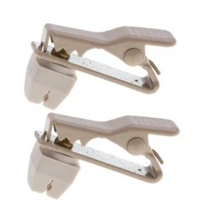 2 Pcs Mini Microphone Lapel Lavalier Mic Clip Clip-on Clamp for Live Radio - Picture 1 of 12