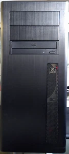 Lian Li Black Brushed Aluminum MidTower Custom AMD 8-core Vintage Excellent Cond - Picture 1 of 14