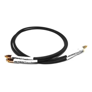 Black Rhodium Intro Cable RCA Interconnects Pair - Black Audio Lead 1m 100cm - Picture 1 of 7