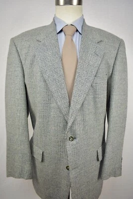 Abrigo deportivo Roundtree & Yorke marrón claro/azul a cuadros lana/seda/lino talla: 44L Foto 1 de 4