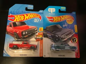 Hot Wheels 2015 Mazda REPU New Models 1/10 & 2017 Mazda REPU Red Yokohama Lot x2 - Picture 1 of 13