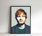 Ed Sheeran Poster Art Print, Birthday Gift Present For Ed Sheeran Fan
