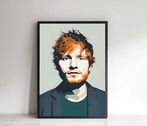 Ed Sheeran Poster Art Print, Birthday Christmas Gift Present For Ed Sheeran Fan - Picture 1 of 8