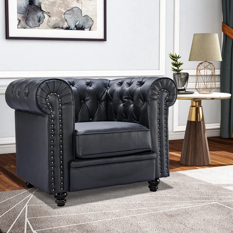 Classical Lounge Couches Living Room 1 Seats/3 Seats Sofa Club Chair Armchair Cover