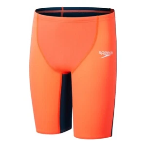 Junior Boys Fastskin Endurance+ Max High Waisted Jammer, Siren Red/ Dark Teal - Picture 1 of 4