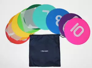 i-Scream Number Spot Marker 10-teiliges Set mit Tasche - große Größe 12 Zoll rutschfest - Bild 1 von 9