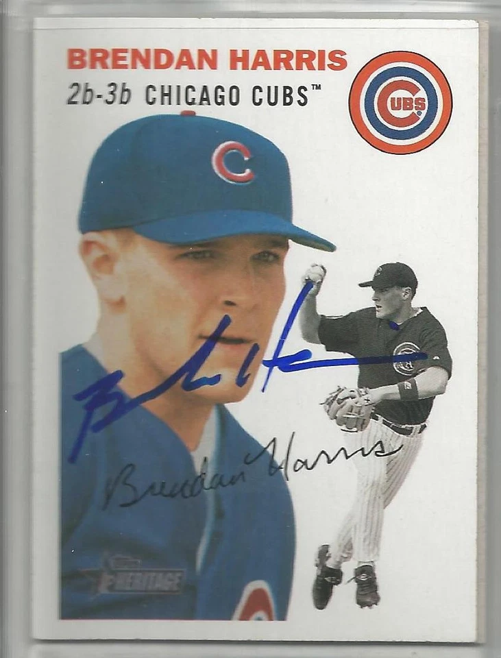 Chicago Cubs BRENDAN HARRIS autographed 2003 Topps Heritage - Image 1 of 1