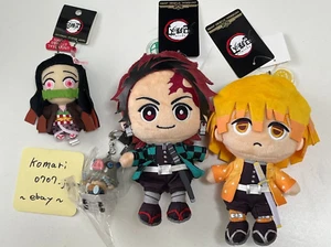 Demon slayer zenitsu tanjiro nezuko plush inosuke 4set limited universal studios - Picture 1 of 5