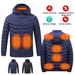 9-Zonen-Heiz Mantel Beheizte USB Elektrische Beheizbare Heizjacke Warm Mantel - Bild 1 von 20