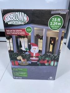 Colección Gemmy Santa and Toys inflable soplado por aire 7,5 pies - Imagen 1 de 3