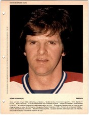 1980-81 Dimanche / Derniere Heure Photos Denis Herron #NNO Montreal Canadiens