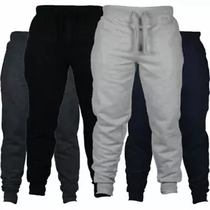 Mens Casual Sports Pants Fitness Joggers Trousers Gym Jogging Sweatpants Bottom - Picture 1 of 8
